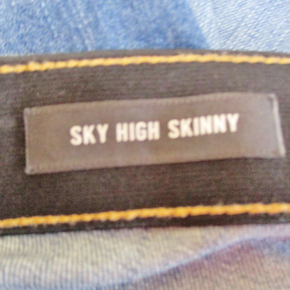 Torrid Premium Sky High Skinny Women's Straight Leg Blue Jeans, Distressed, 16 R - Picture 8 of 11